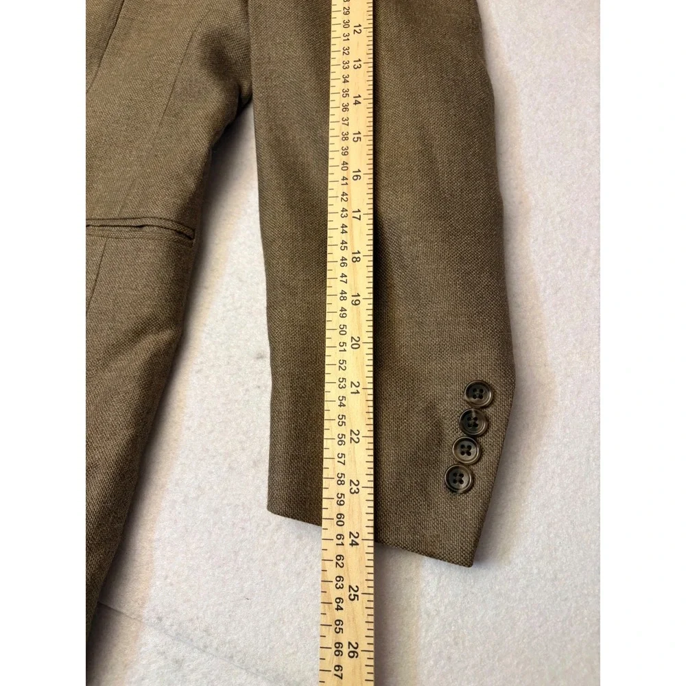 Jos A Bank Mens Brown Hopsack Two Button Blazer Sport Coat Jacket